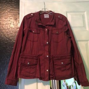Burgundy army jacket